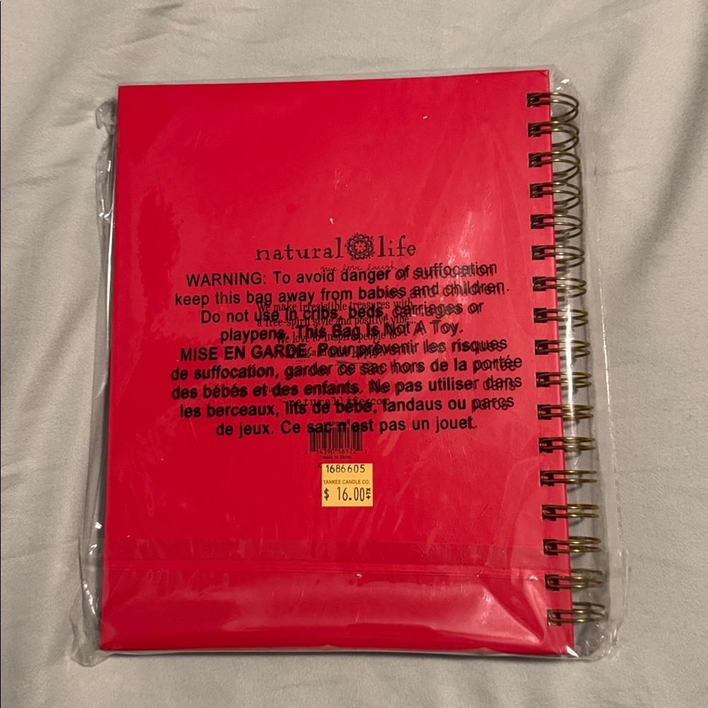 NEW NATURAL LIFE Floral Spiral Notebook with Flowers from Yankee Candle Co - Picture 2 of 9